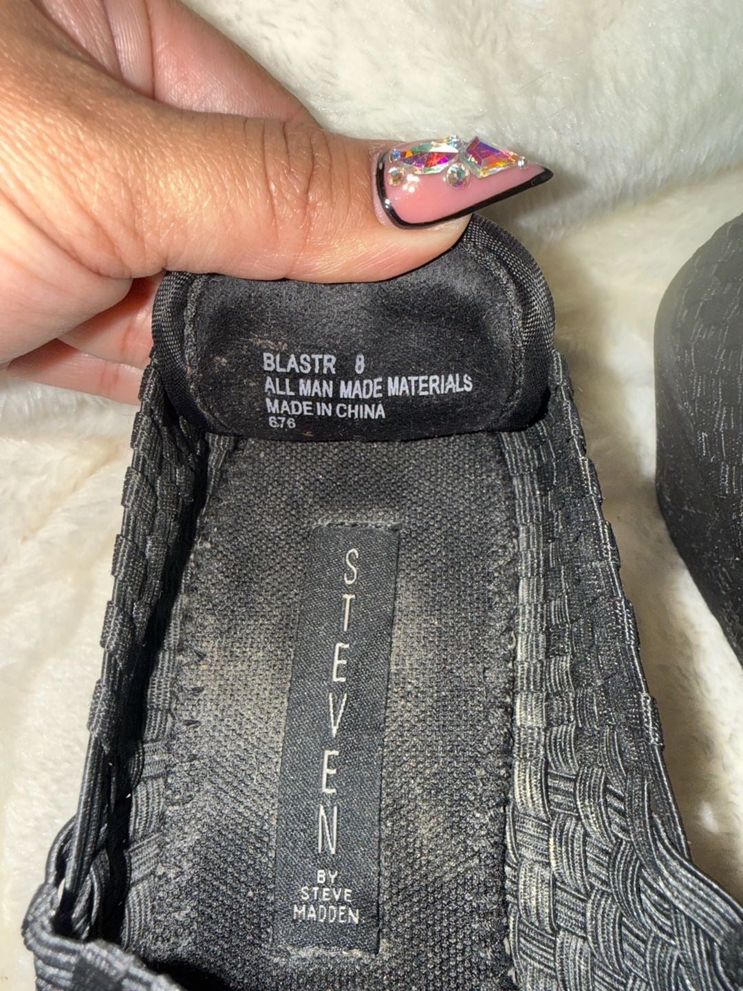 Steven by Steve Madden Blastr Woven Wedge Sandals Size 8 3