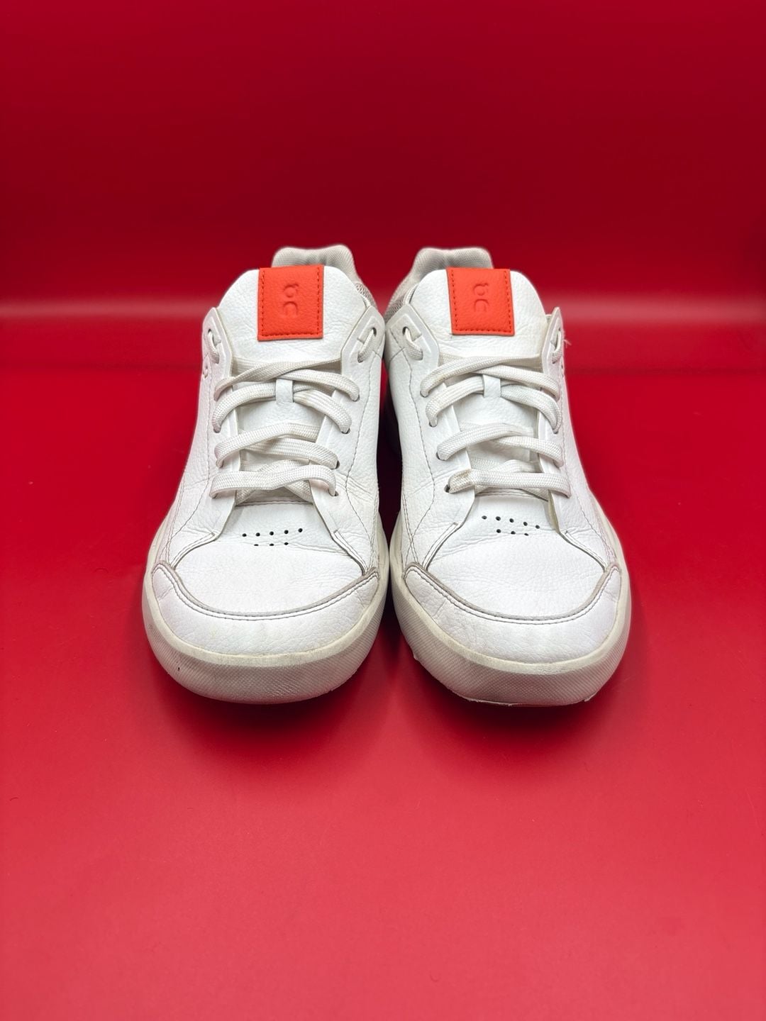 On Running The Roger Clubhouse White Orange Women's Size 8.5 3