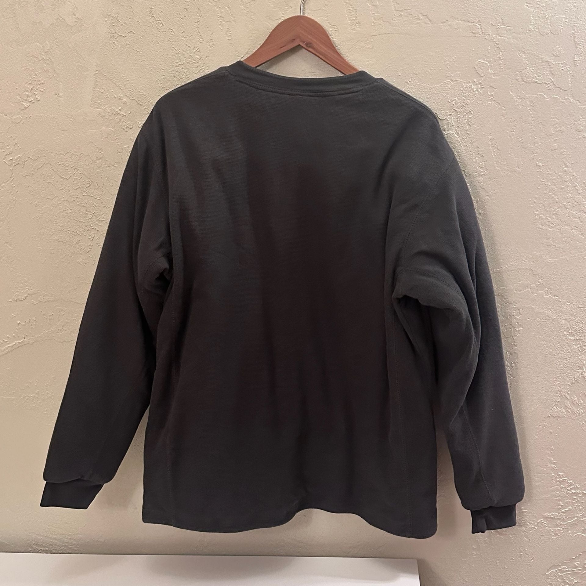 Canyon Guide Outfitters Fleece Lined Waffle Knit Henley Shirt, Size XL 3