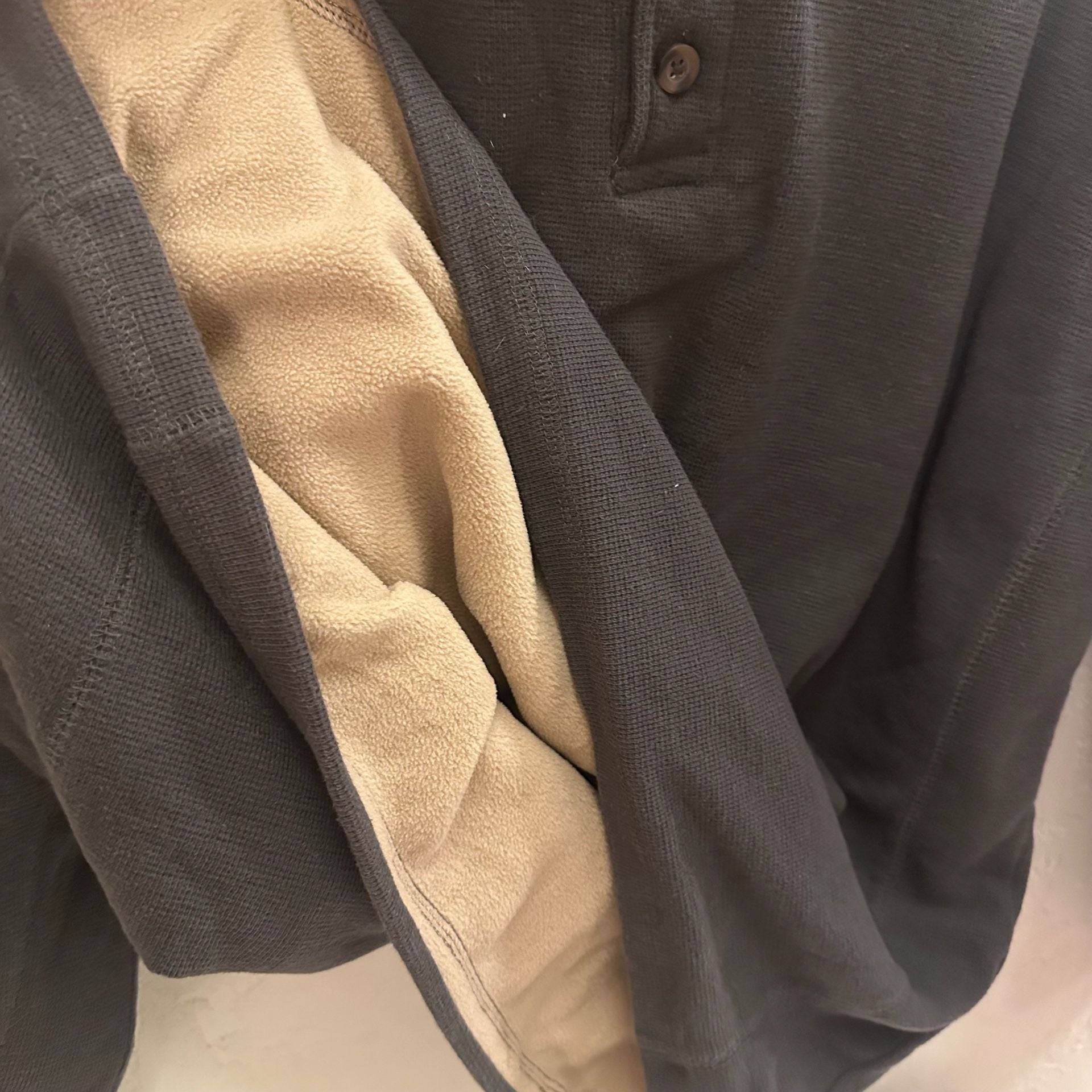 Canyon Guide Outfitters Fleece Lined Waffle Knit Henley Shirt, Size XL 5