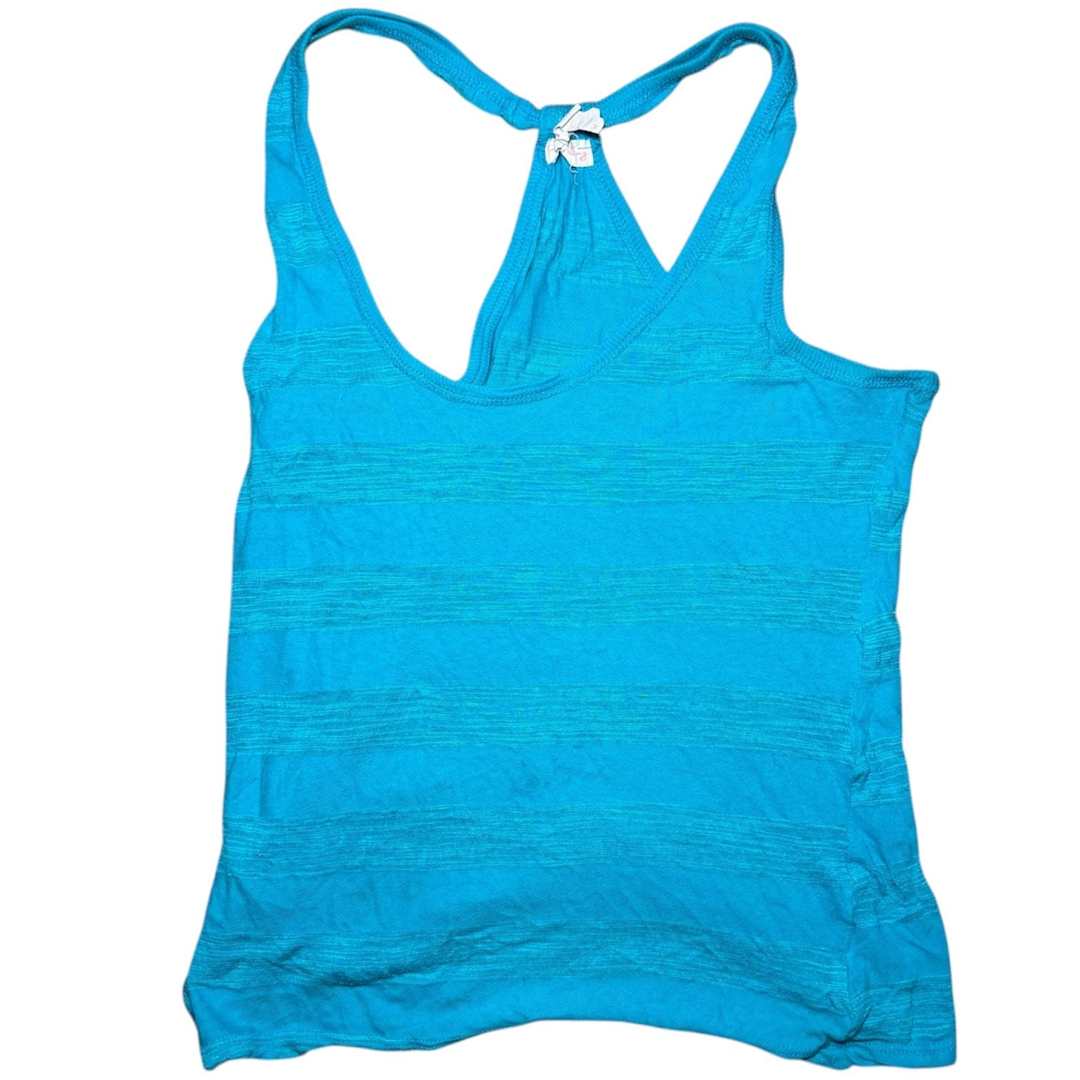One Clothing Teal Racerback Tank Top Womens S Blue Stretch Casual Basic 3