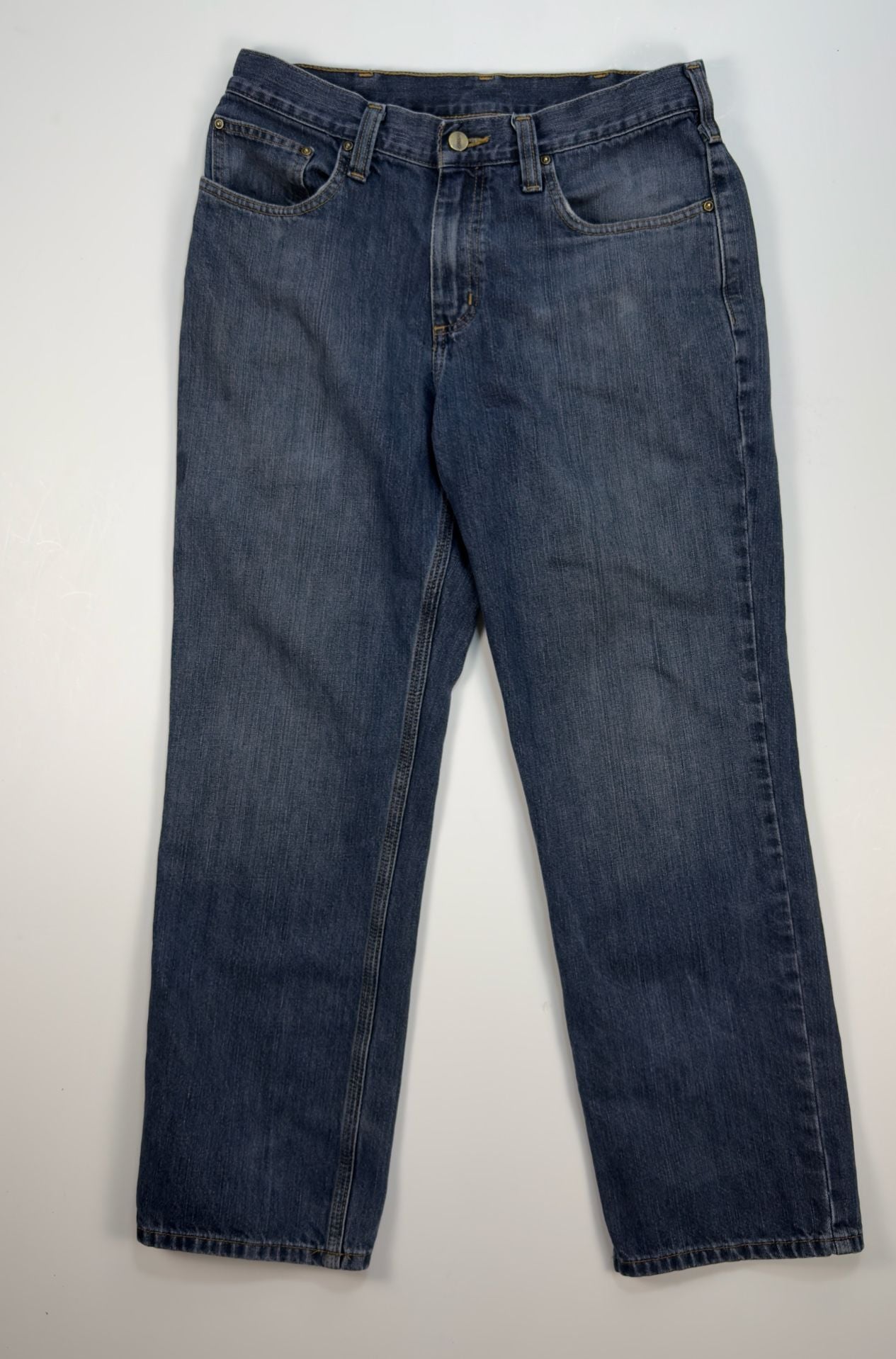 Carhartt Men's Relaxed Fit Straight Leg Blue Jeans 32x30 2