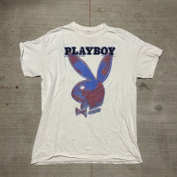 Playboy T-Shirt White Vintage Style Bunny Logo
