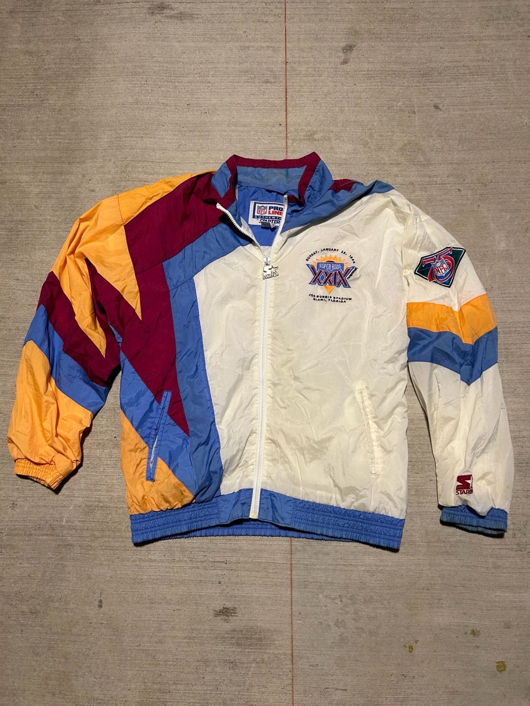 Vintage Starter NFL Pro Line Super Bowl XXIX 1995 Miami Windbreaker 2
