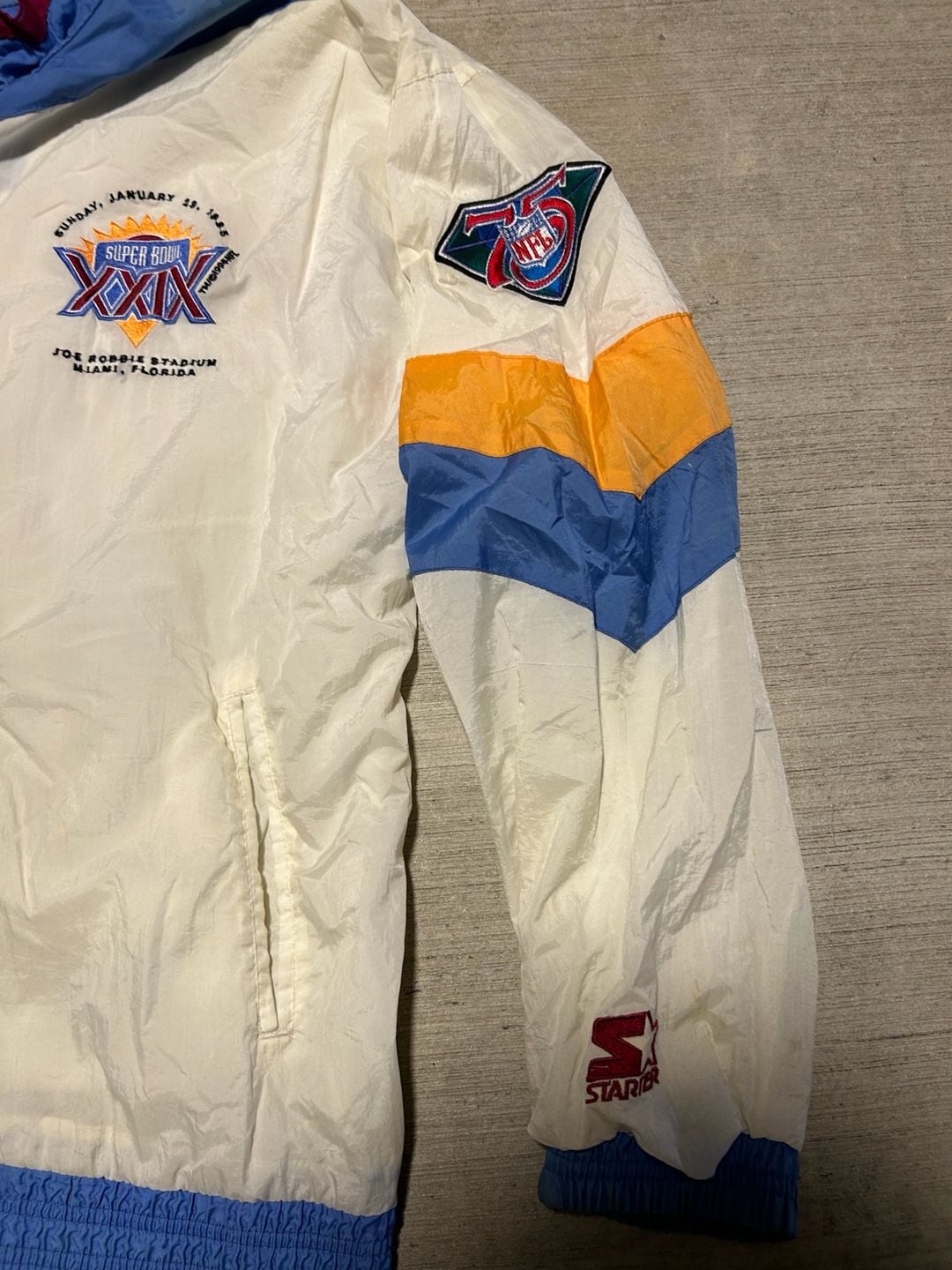 Vintage Starter NFL Pro Line Super Bowl XXIX 1995 Miami Windbreaker 6