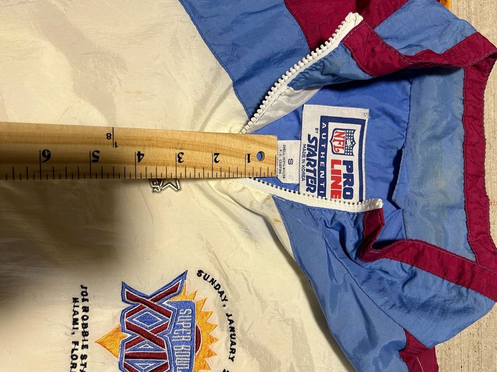 Vintage Starter NFL Pro Line Super Bowl XXIX 1995 Miami Windbreaker 7