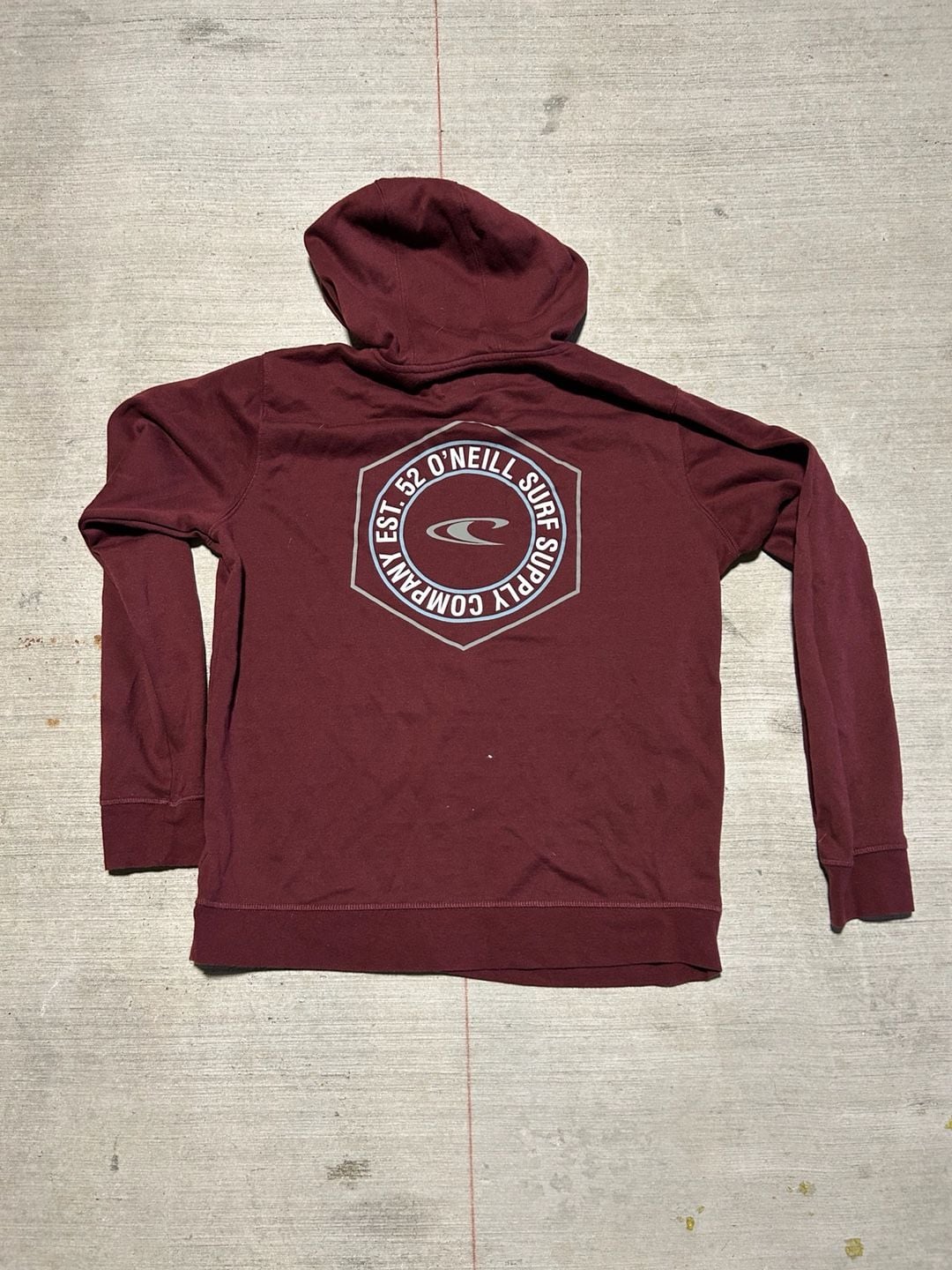 O'Neill Surf Supply Graphic Hoodie Maroon 2
