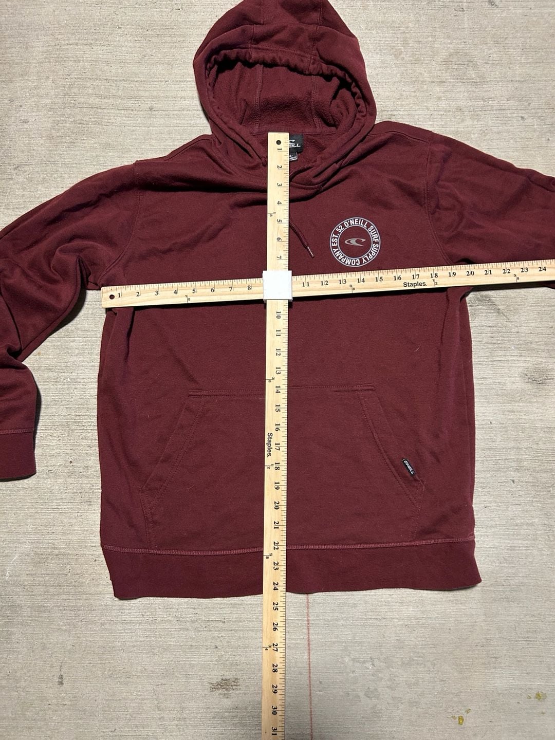 O'Neill Surf Supply Graphic Hoodie Maroon 5