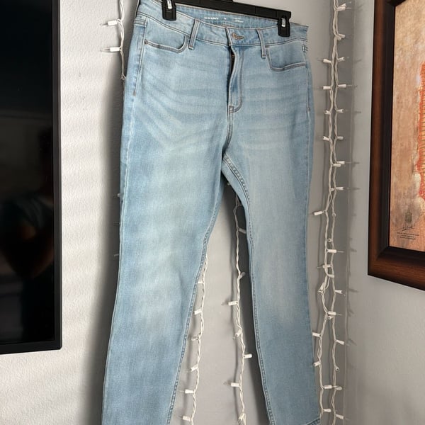 Old Navy High-Rise Wow Super-Skinny Jeans Light Wash Size 10 Short