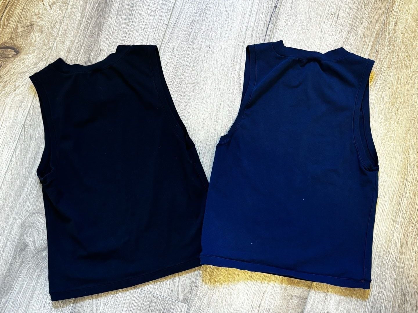 Yogalicious Airlite Melissa Crop Tank Top Set of 2 Black and Navy Size XS 3