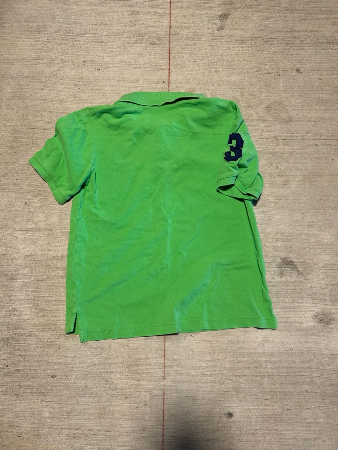 U.S. Polo Assn. Mens Slim Fit Short Sleeve Polo Shirt with Applique Green Flash Medium : , 3