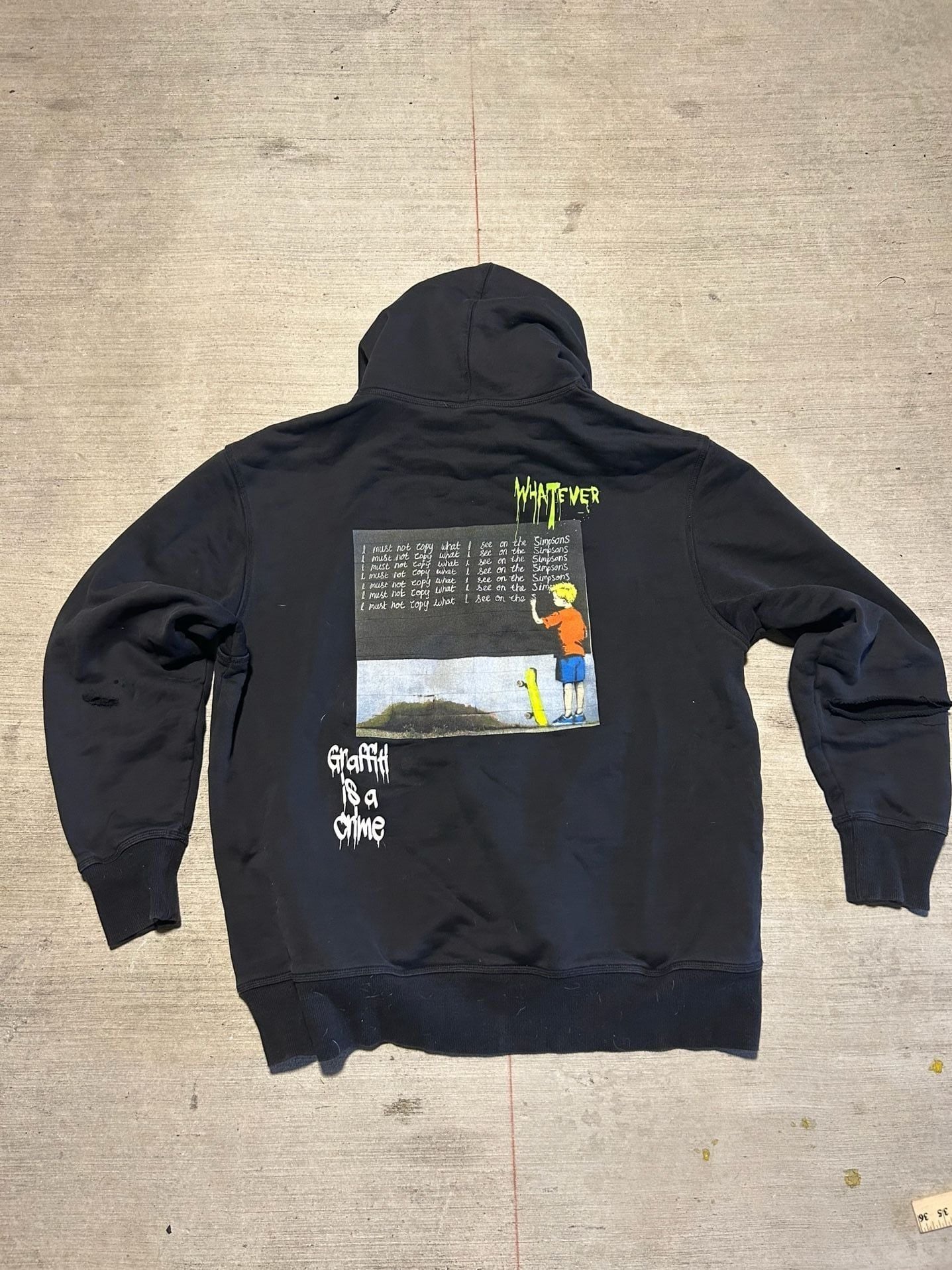 Tango Jeans Tango Hotel Collection Bart Simpson Graffiti Hoodie 2