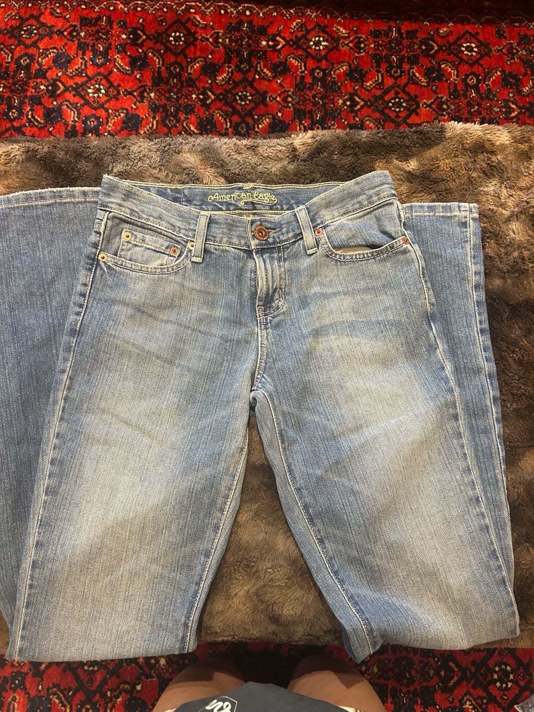 Y2K American Eagle Outfitters Medium Wash bootcut Denim Jeans 1