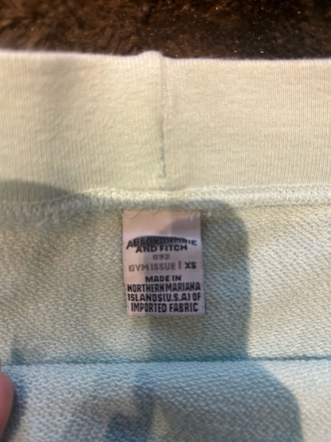 Abercrombie & Fitch Gym Issue Mint Green Mini Sweat Skirt Size XS 3