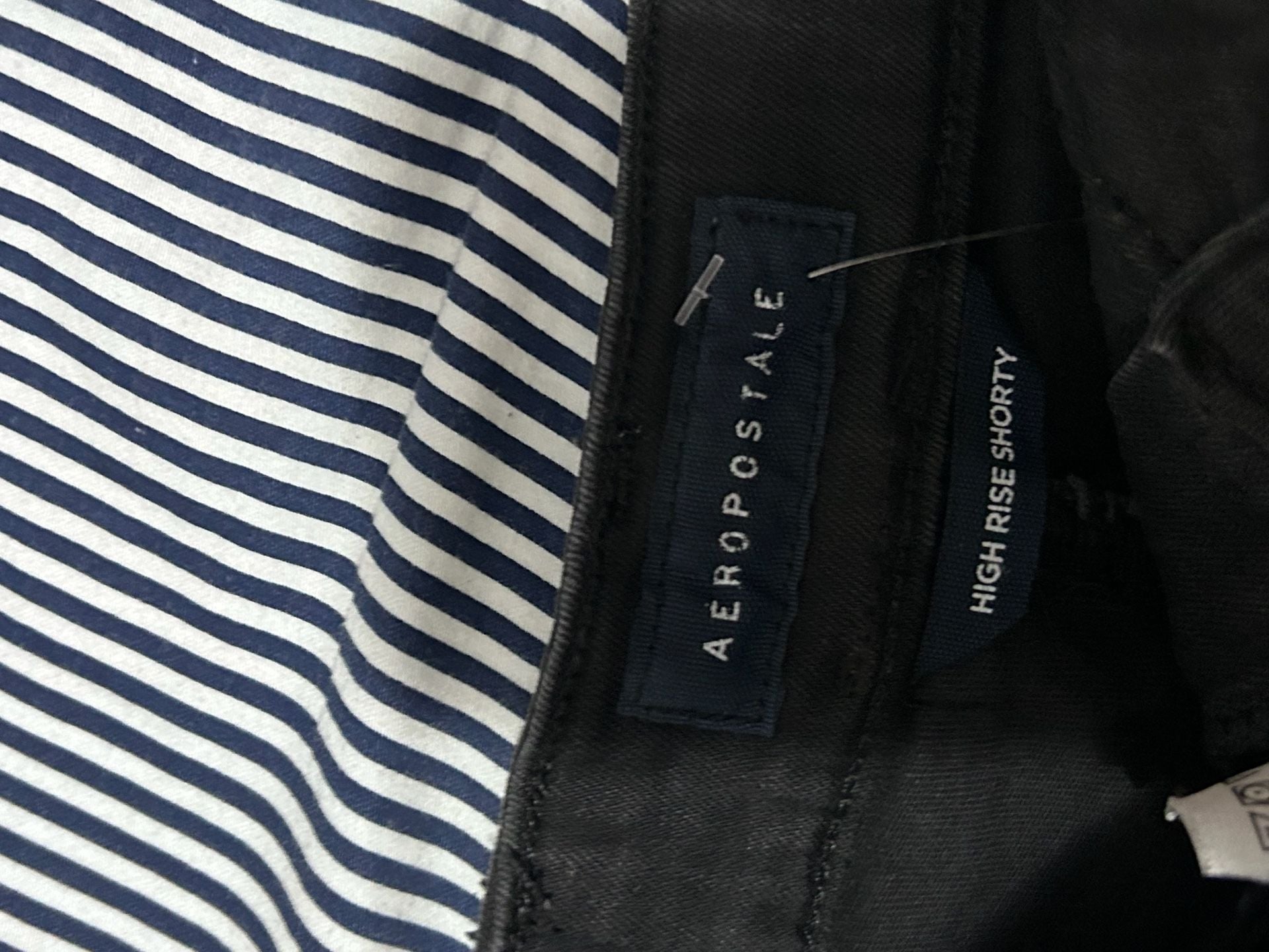 Aeropostale black denim shorts 4