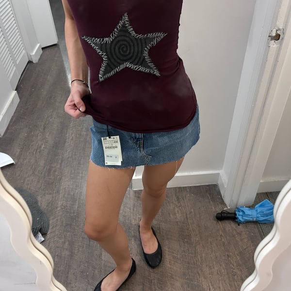 Zara Premium Denim Mini Skirt