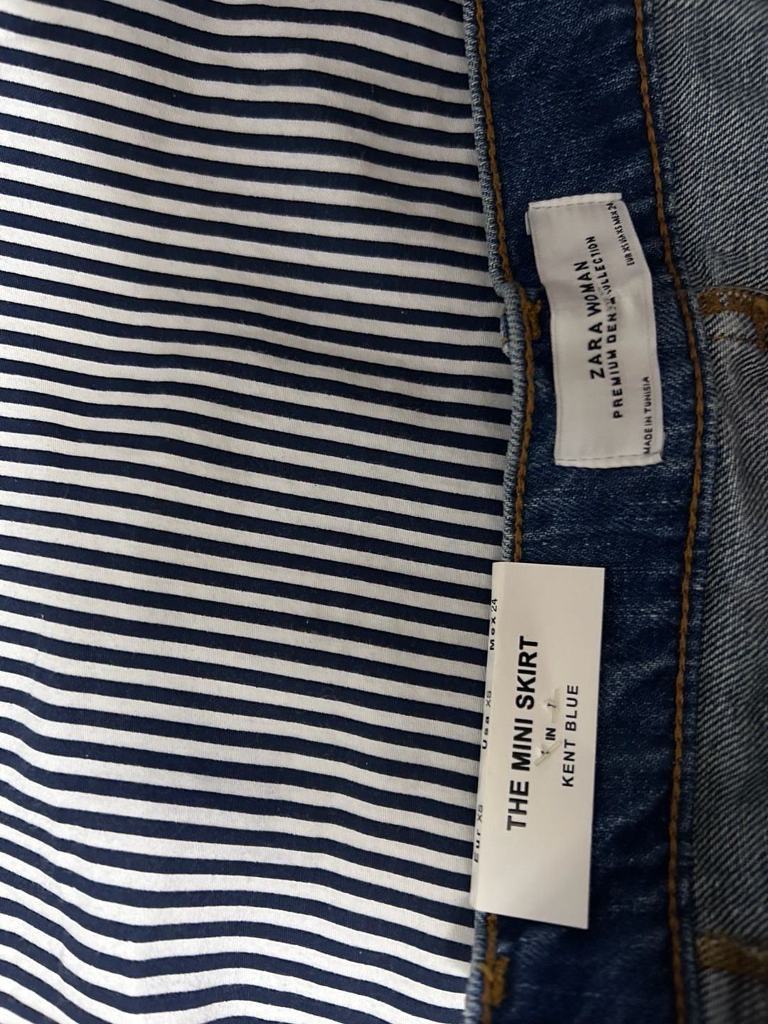 Zara Premium Denim Mini Skirt 4