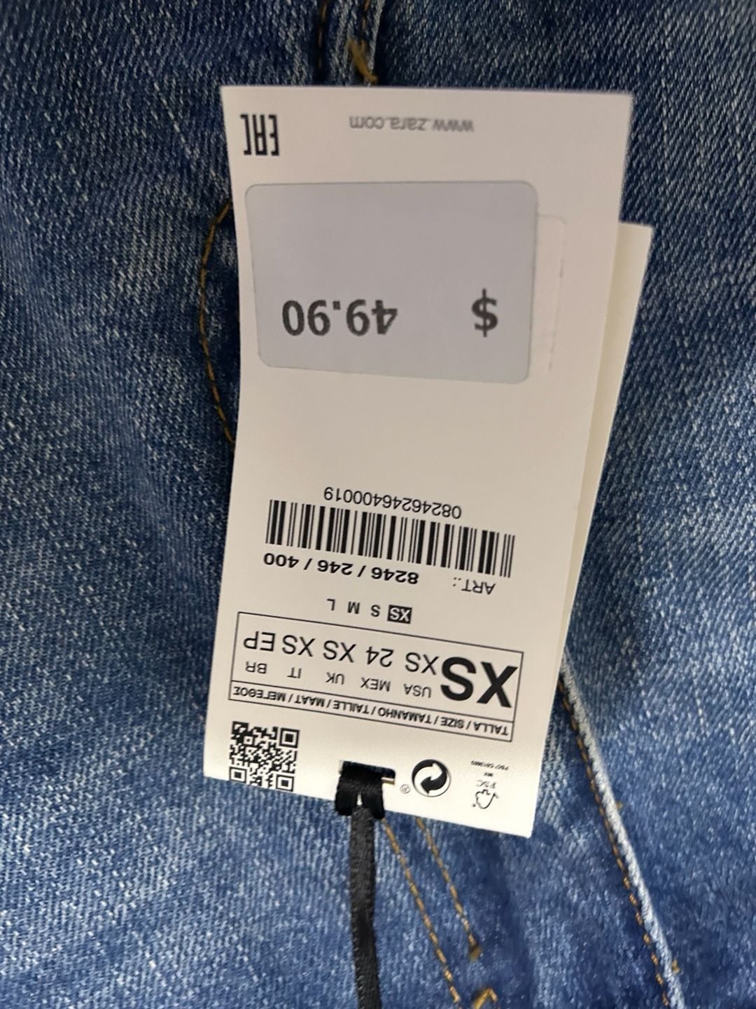 Zara Premium Denim Mini Skirt 5