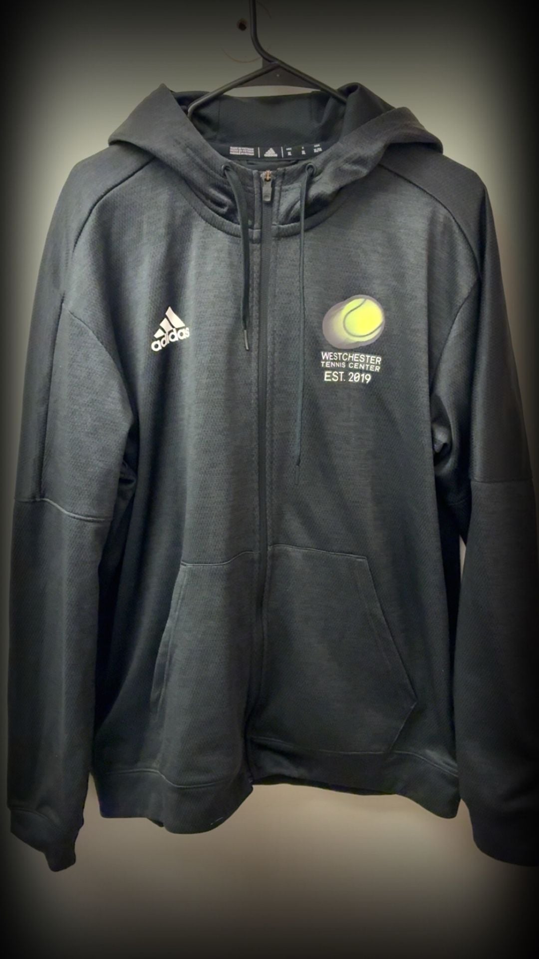 Adidas ClimaWarm Westchester Tennis Center Full-Zip Hoodie Black Size XL 2