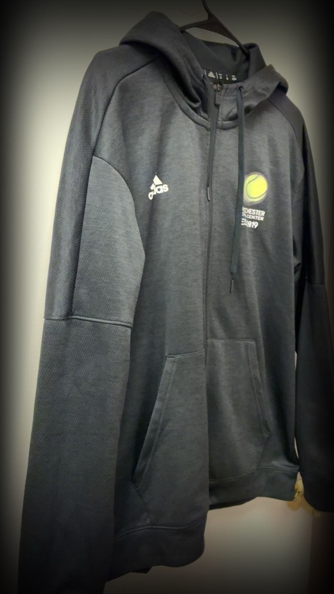 Adidas ClimaWarm Westchester Tennis Center Full-Zip Hoodie Black Size XL 3