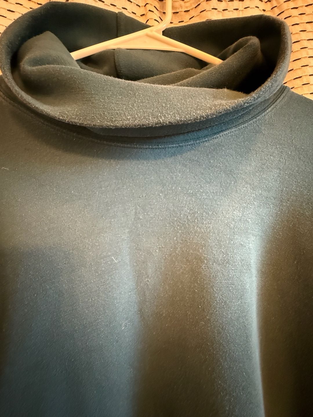 Spanx AirEssentials Mock Neck Tunic in Dark Teal, Size Large 3