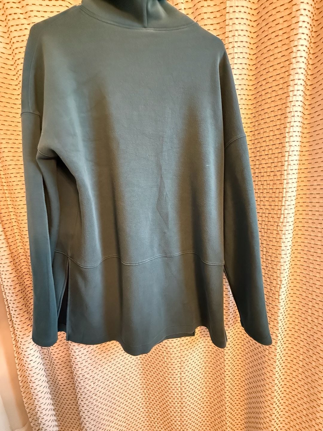 Spanx AirEssentials Mock Neck Tunic in Dark Teal, Size Large 5