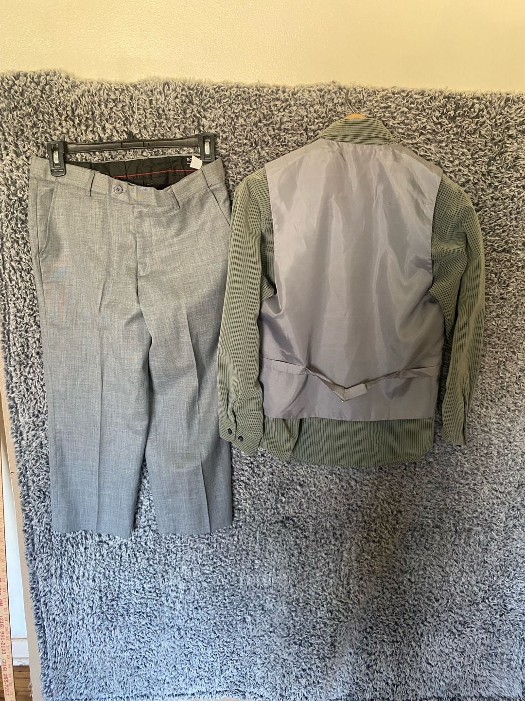 Bocaccio Uomo Boys Grey 4-Piece Suit Set with George Shirt Size 16 10