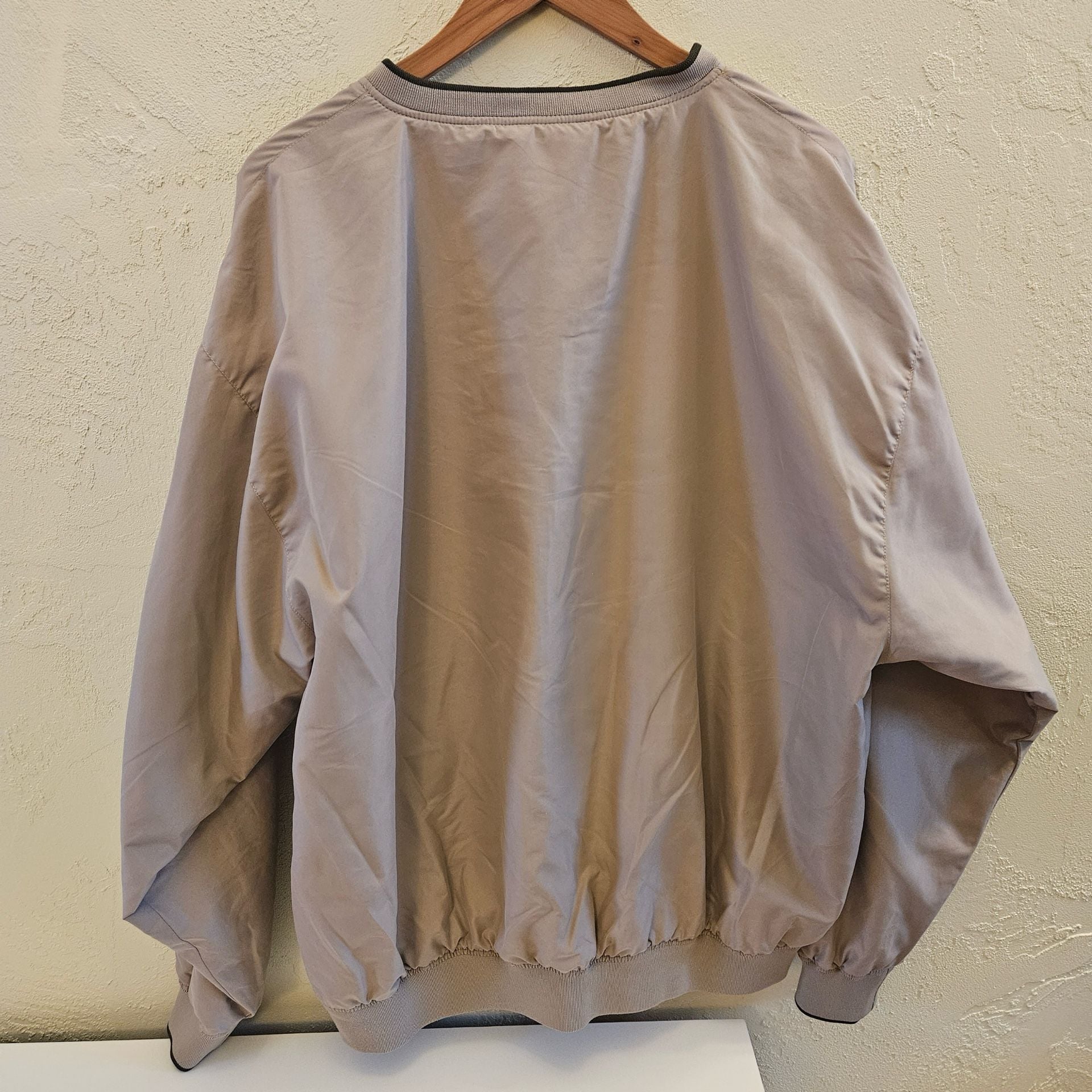 Cabela's Windcrest V-Neck Pullover Windshirt, Tan, Size XL Tall 4