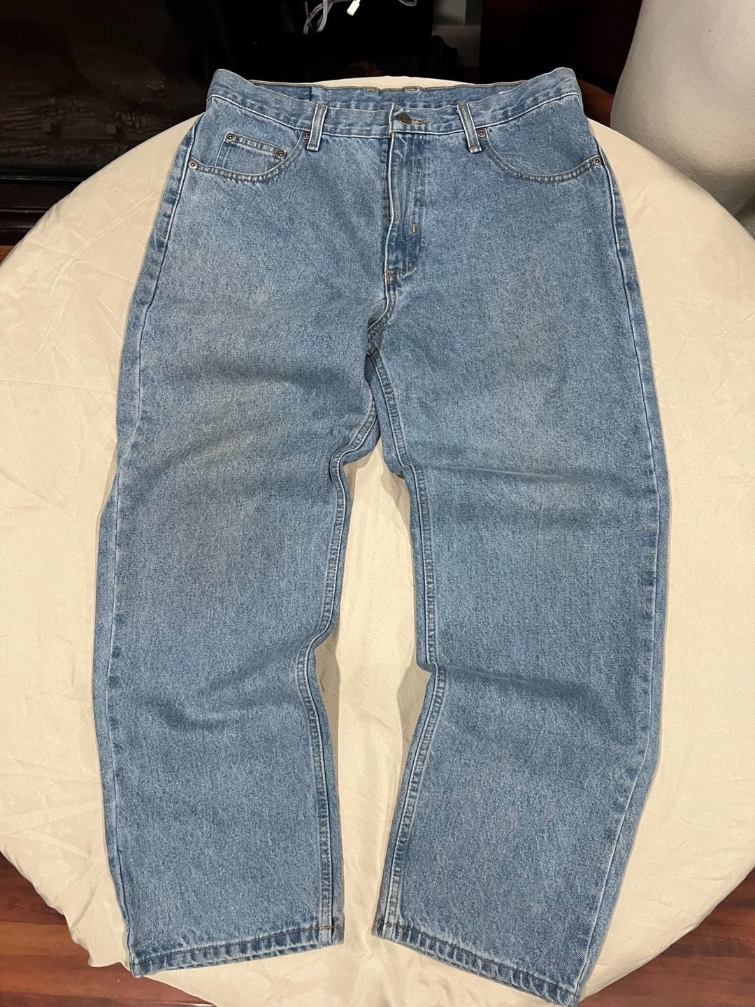 Magellan Outdoors Men's Light Wash Denim Jeans 34x29 2