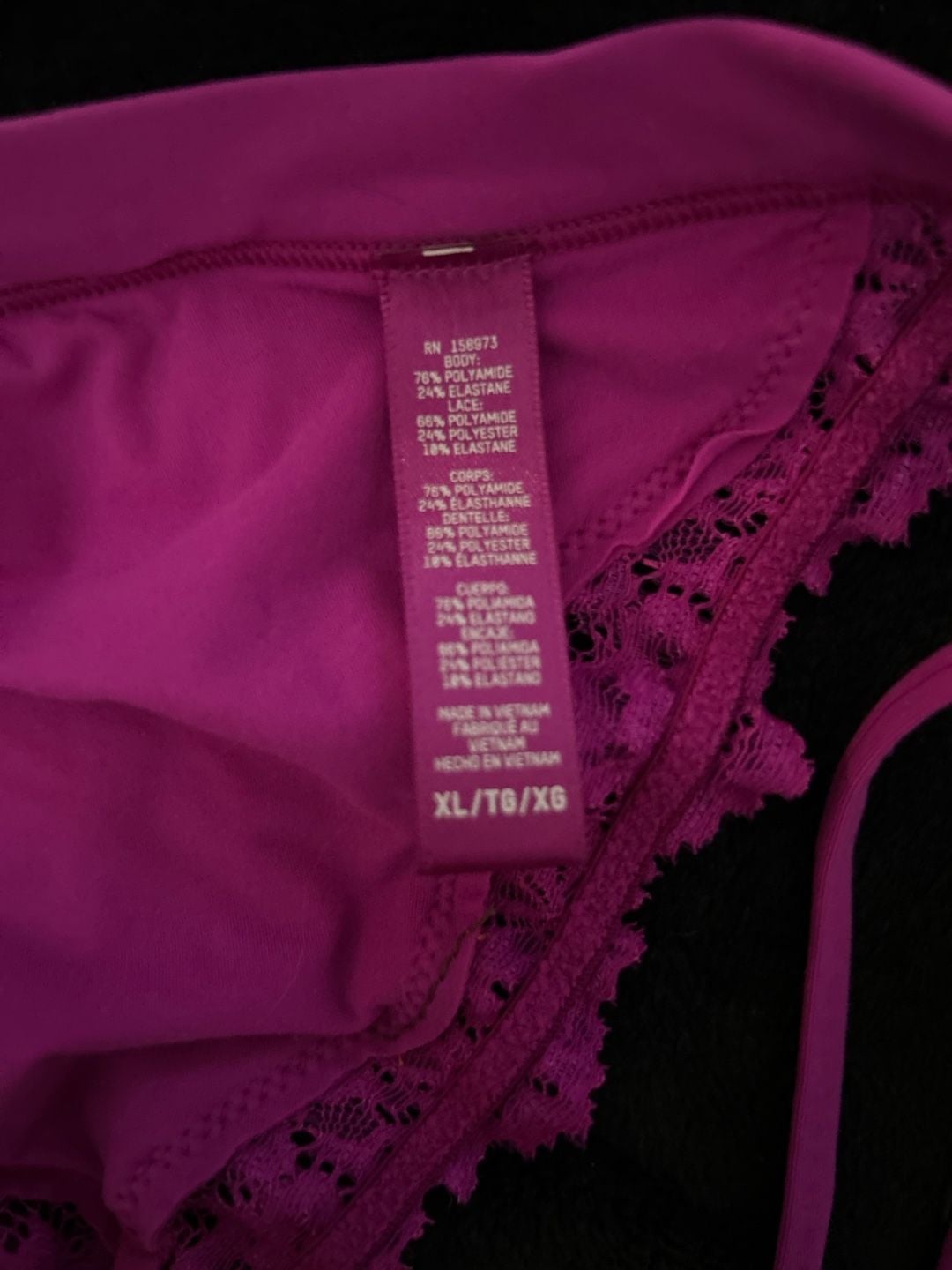 Skims Fits Everybody Lace Triangle Bralette Lollipop XL 6
