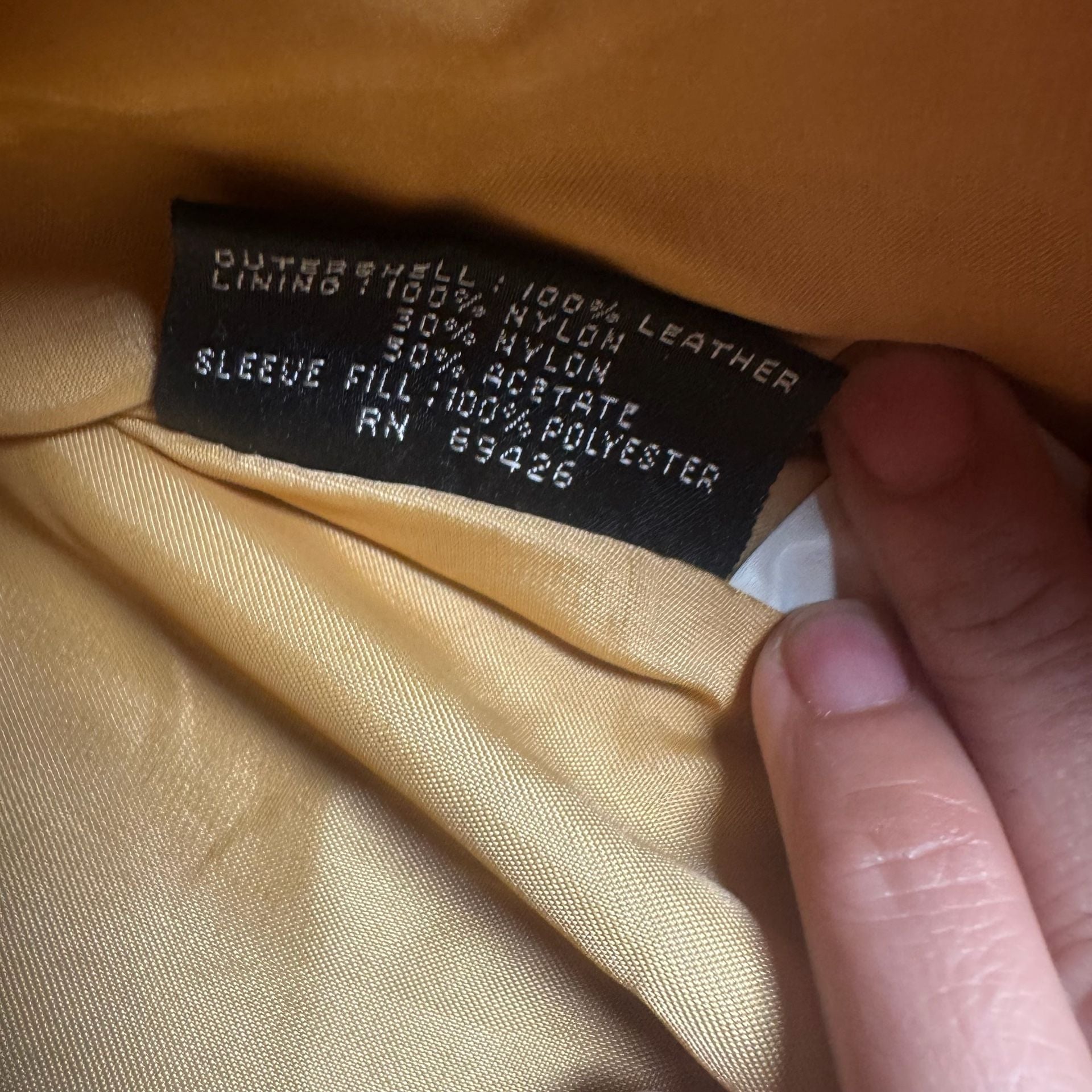 Adventure Bound by Wilsons Vintage Tan Leather Thinsulate Bomber Jacket Size L 9