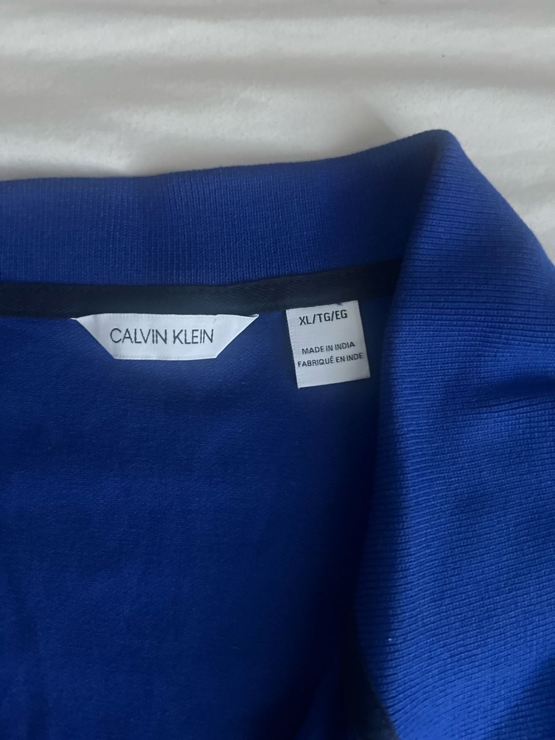 Calvin Klein Men's Short Sleeve Polo Shirt Blue Size XL 4