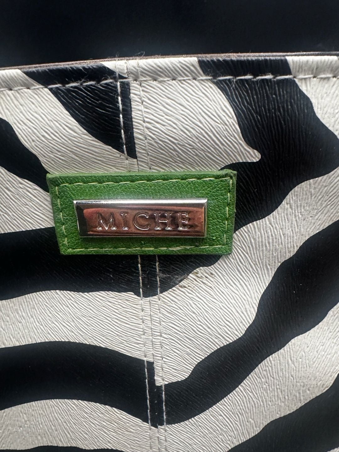 Miche Classic Purse SHELL ONLY Fits Classic Bag ZOE GREEN Black White Zebra 3