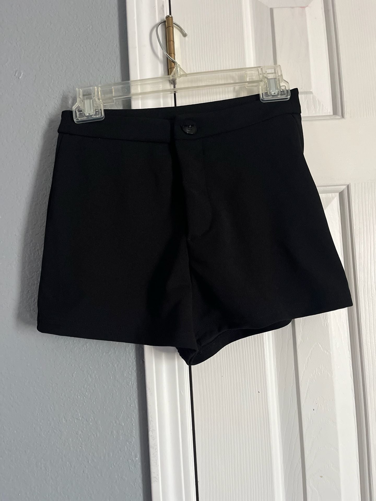 SHEIN Black High Waisted Tailored Shorts Size S (4) 2