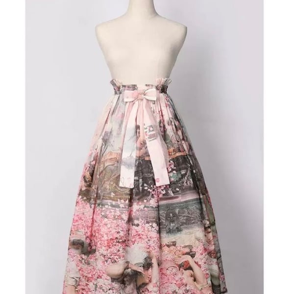 Balladeer The Feast of Roses Painting Print Lolita Skirt Art CLA Elegant Unique Coquette