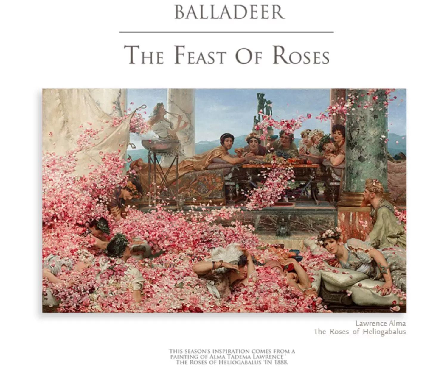Balladeer The Feast of Roses Painting Print Lolita Skirt Art CLA Elegant Unique Coquette 7