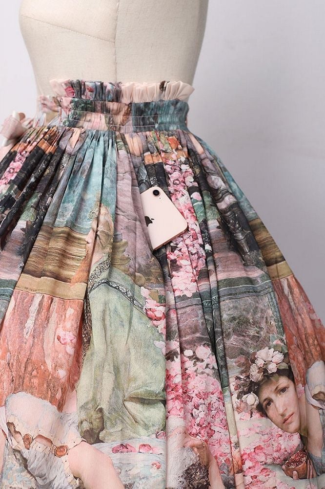 Balladeer The Feast of Roses Painting Print Lolita Skirt Art CLA Elegant Unique Coquette 8