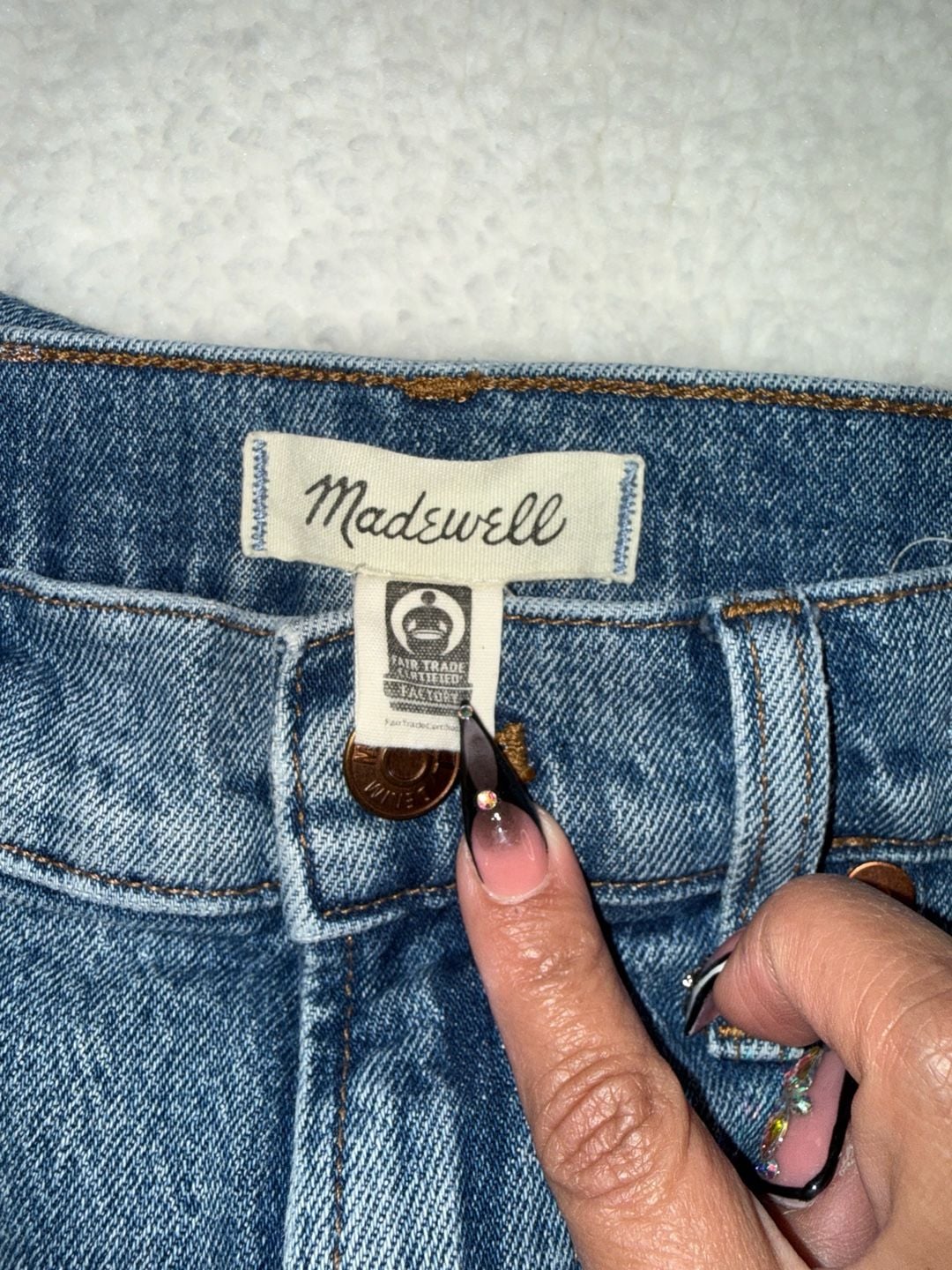 15-Madewell The Perfect Vintage Jean High-Rise Straight Leg Medium Wash size 28 4