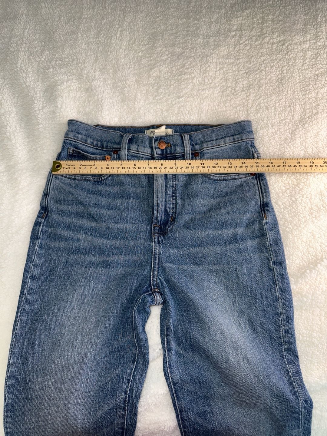15-Madewell The Perfect Vintage Jean High-Rise Straight Leg Medium Wash size 28 6
