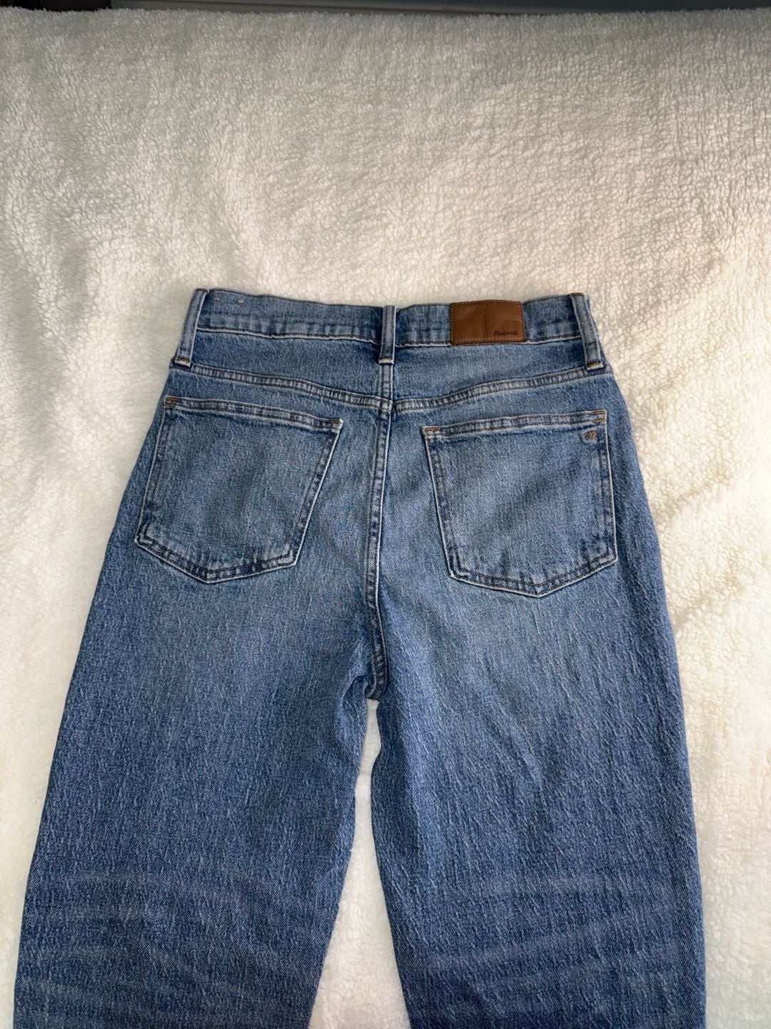 15-Madewell The Perfect Vintage Jean High-Rise Straight Leg Medium Wash size 28 7