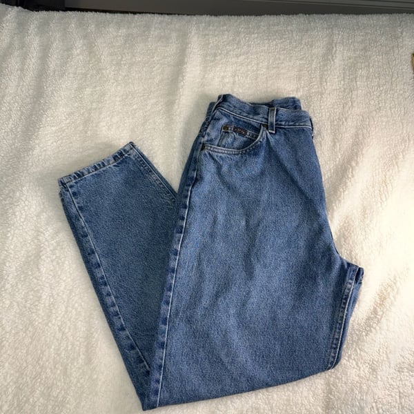 17-Riders by Lee High Waisted Tapered Leg Mom Jeans Size 14P