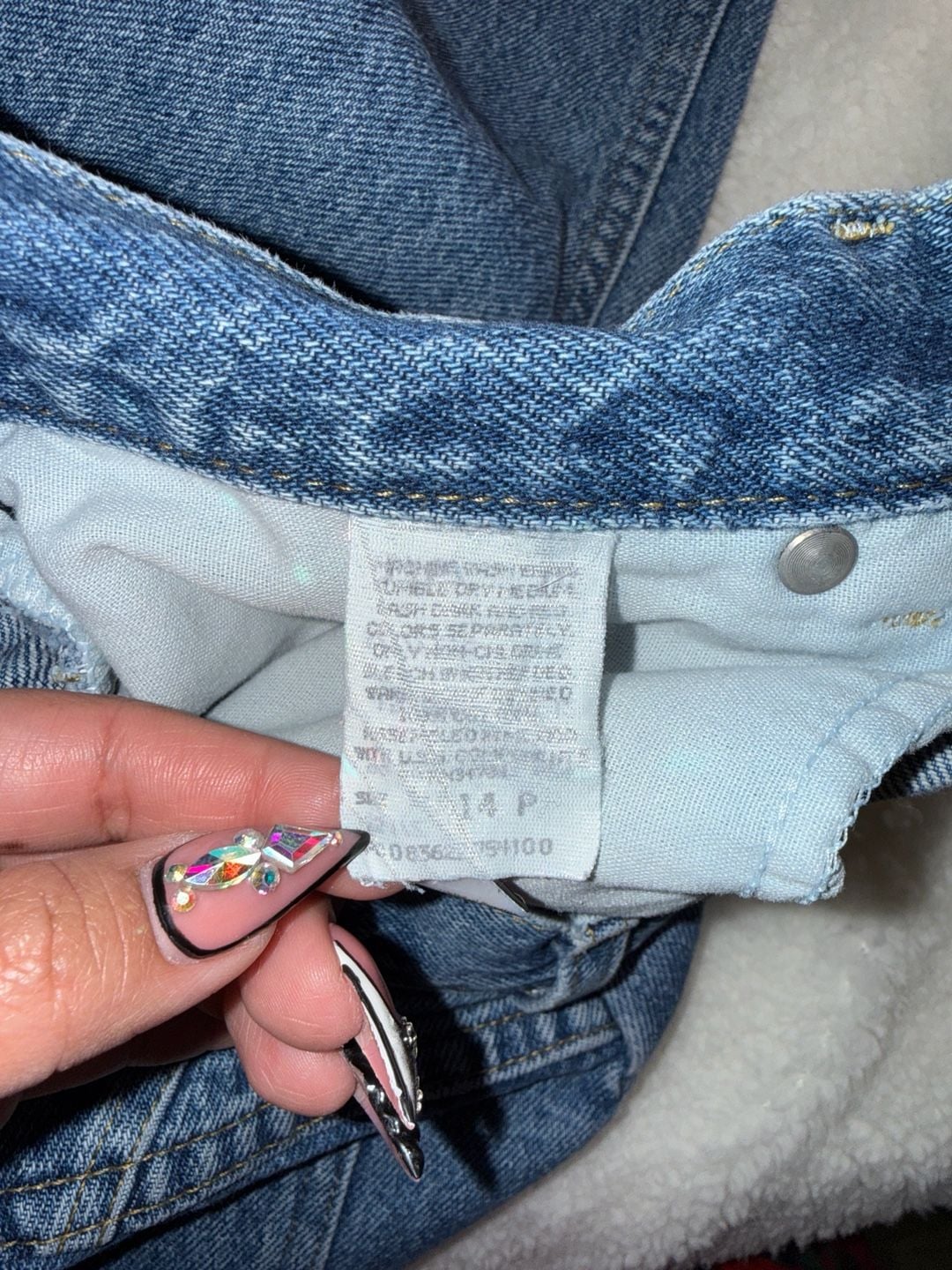 17-Riders by Lee High Waisted Tapered Leg Mom Jeans Size 14P 3