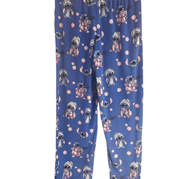 Disney Stitch Spa Day Women's Pajama Pants Blue