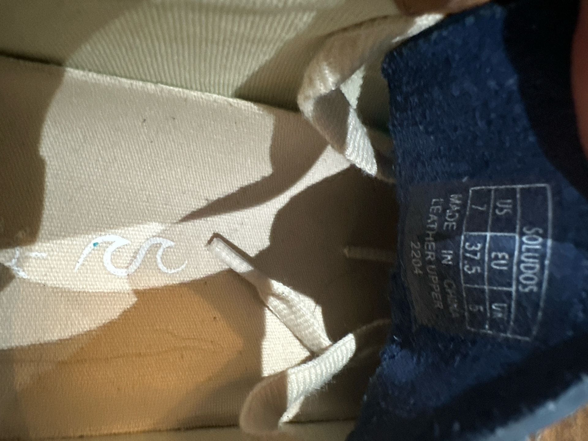 Soludos Ibiza Classic Navy Leather Sneakers Size 7 7