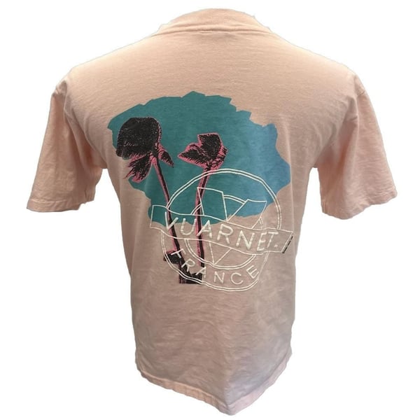Vintage 1989 Vuarnet France Palm Tree Graphic T-Shirt Size L