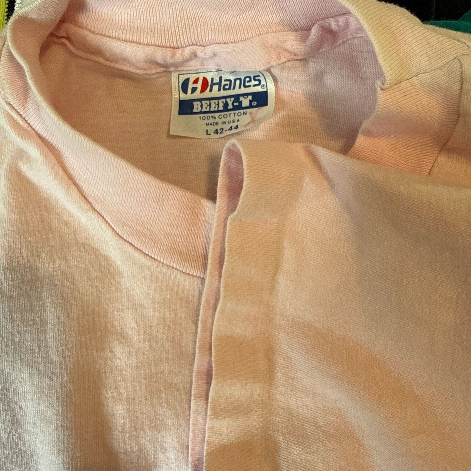 Vintage 80’s 90s Club Kidder Water Skis Pink Graphic T-Shirt Hanes Beefy-T Large 4