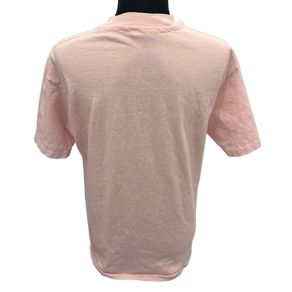Vintage 80’s 90s Club Kidder Water Skis Pink Graphic T-Shirt Hanes Beefy-T Large 2