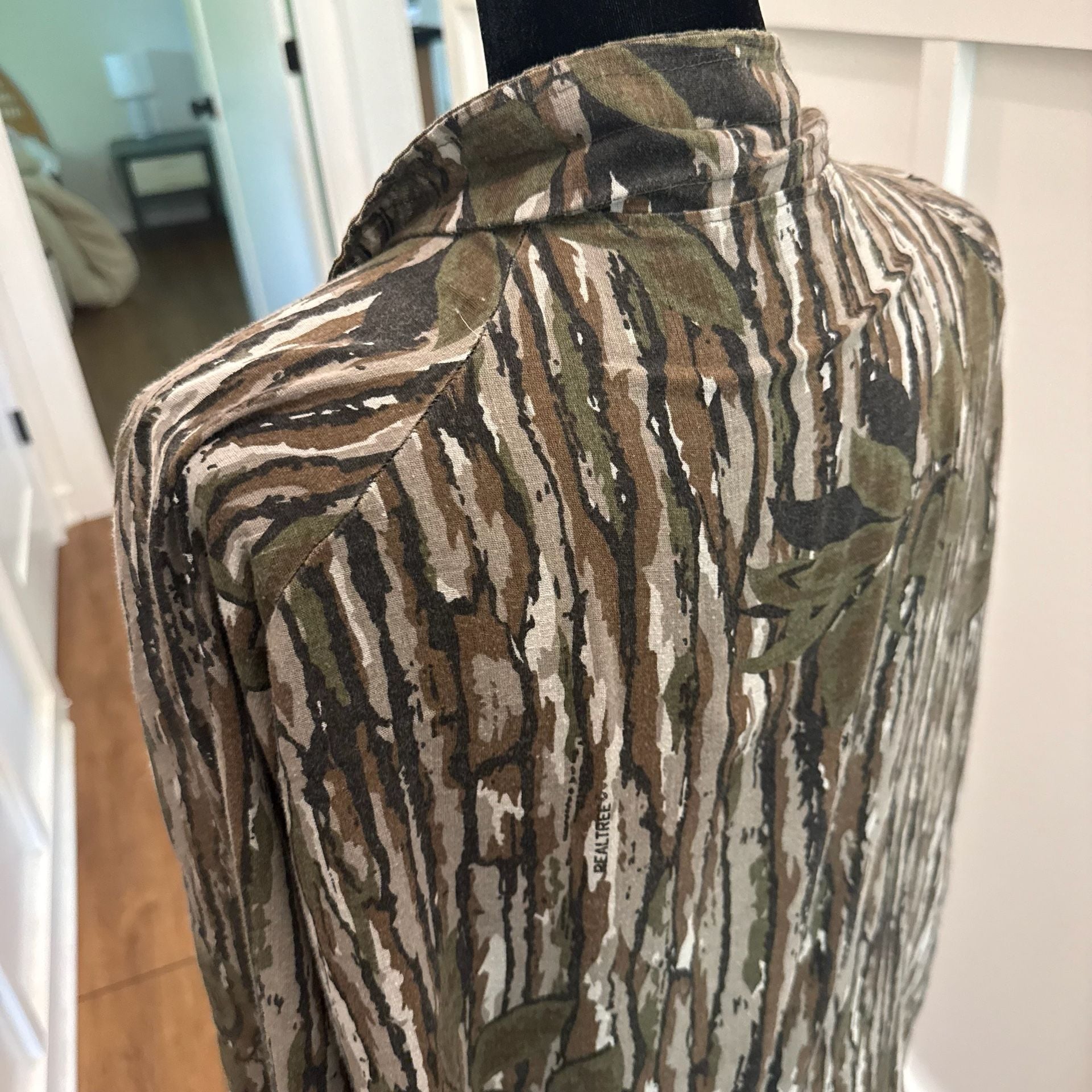 Vintage Realtree Advantage Camo Full Zip Lightweight Jacket Swimsuit Cover Up 5