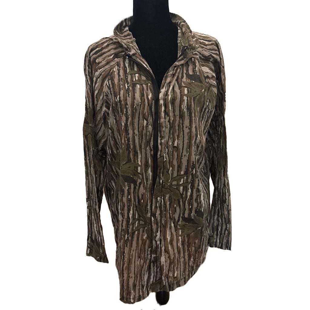 Vintage Realtree Advantage Camo Full Zip Lightweight Jacket Swimsuit Cover Up 2