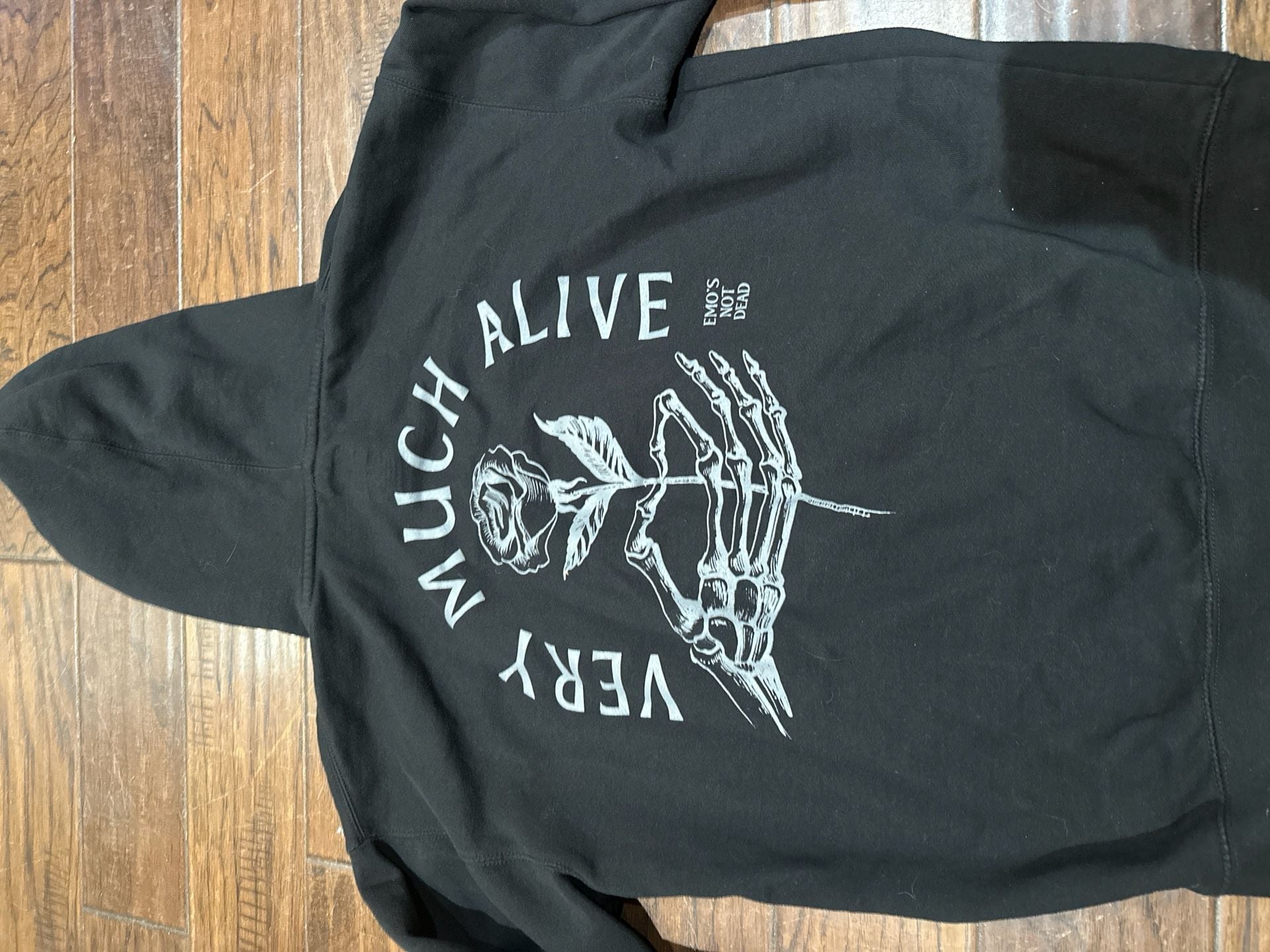 Emo's Not Dead Very Much Alive Hoodie Black Size L 7